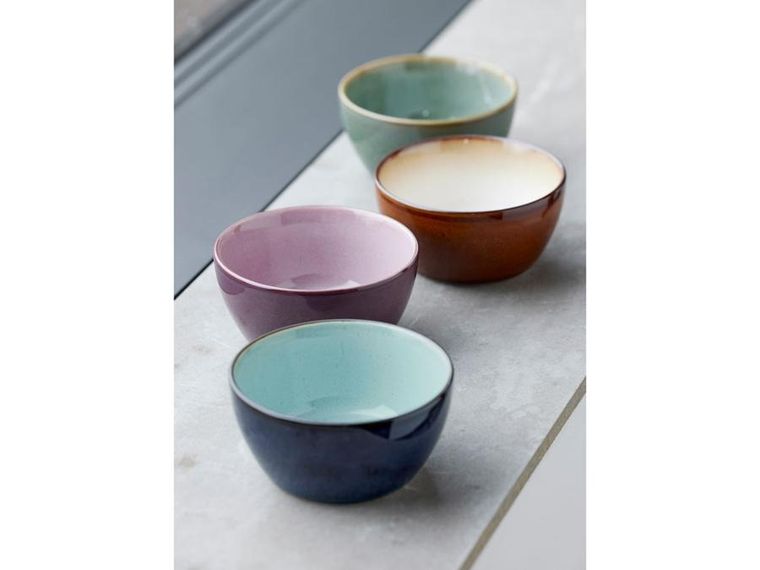 Bitz, zestaw misek, wood/ocean stoneware, 12 cm, 4 szt.