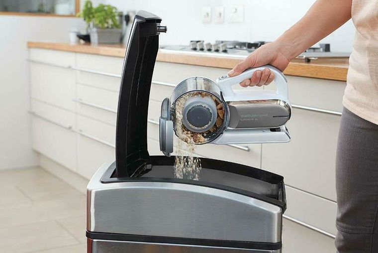 Black&Decker, odkurzacz bezworkowy, ręczny, Pivot PV1820L-QW 35W, biały