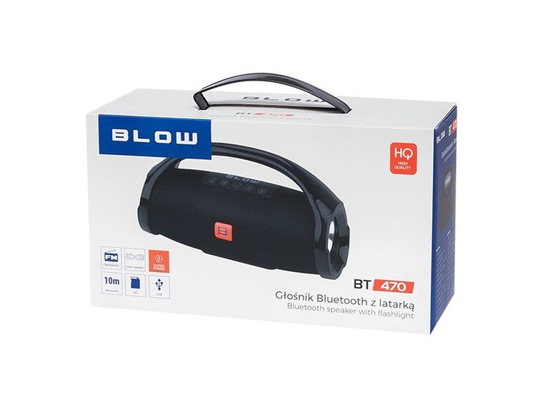 Blow, BT470, głośnik bluetooth, czarny