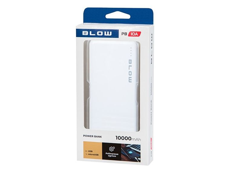 Blow, power bank, biały, 10000MAH, PB10A