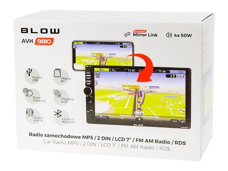 Blow, radio, AVH-9810 2DIN 7"