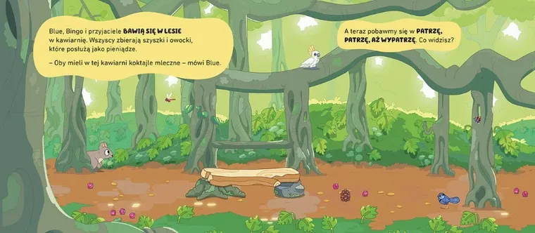 Bluey. Pobawmy się na dworze! Książka z magnesami