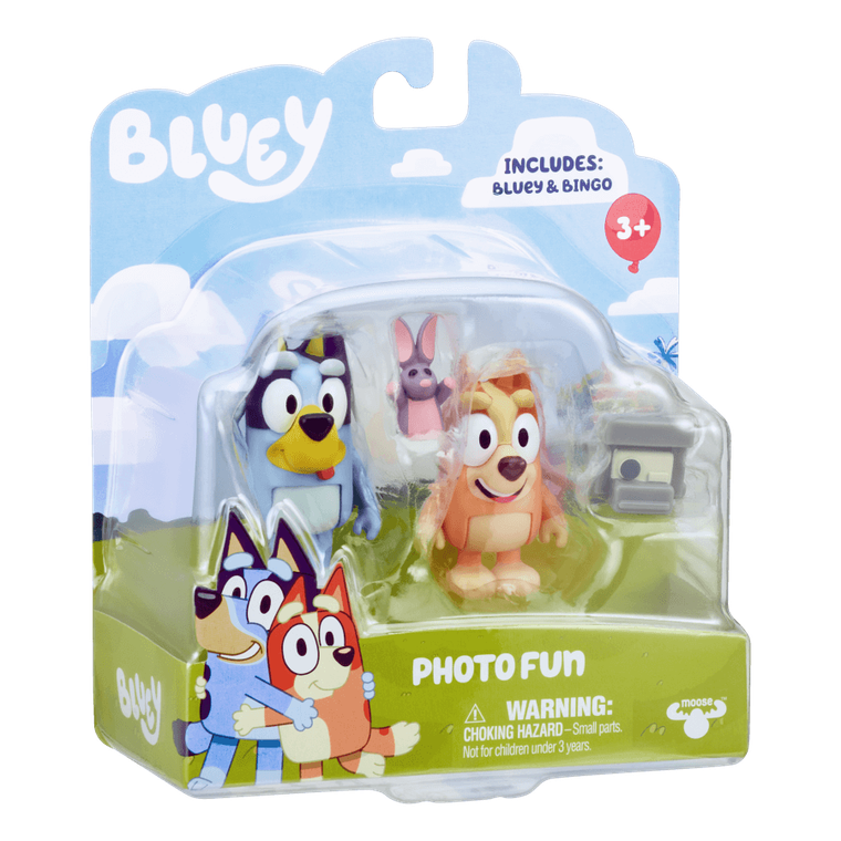 Bluey, Zabawa w fotografa, zestaw figurek, 2 szt.
