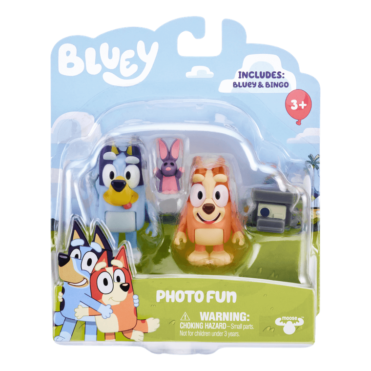Bluey, Zabawa w fotografa, zestaw z figurkami, 2 szt.