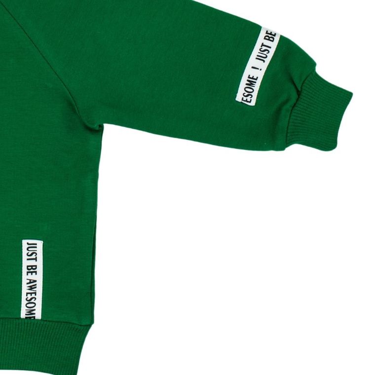 Bluza chłopięca, rozpinana, zielona, Nicol