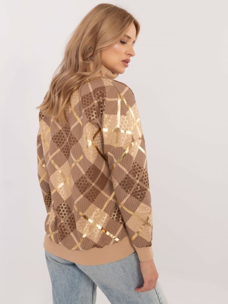 Bluza damska, beżowa, Calimera