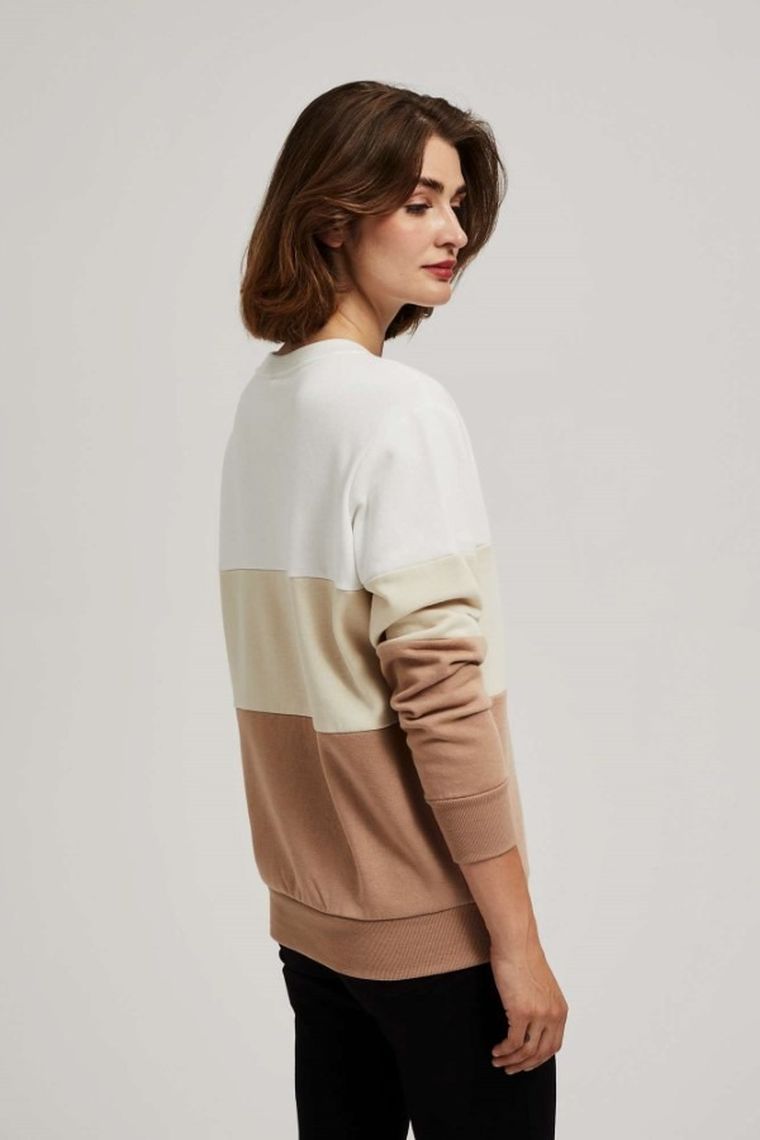 Bluza damska, beżowa, Moodo