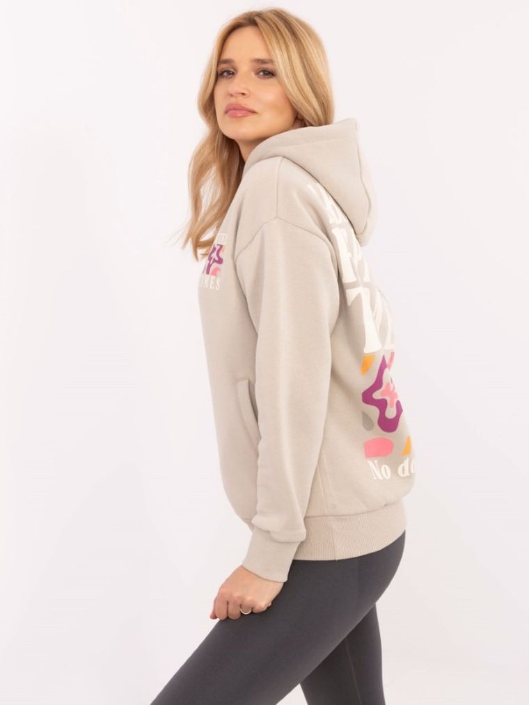 Bluza damska, beżowa, Sublevel