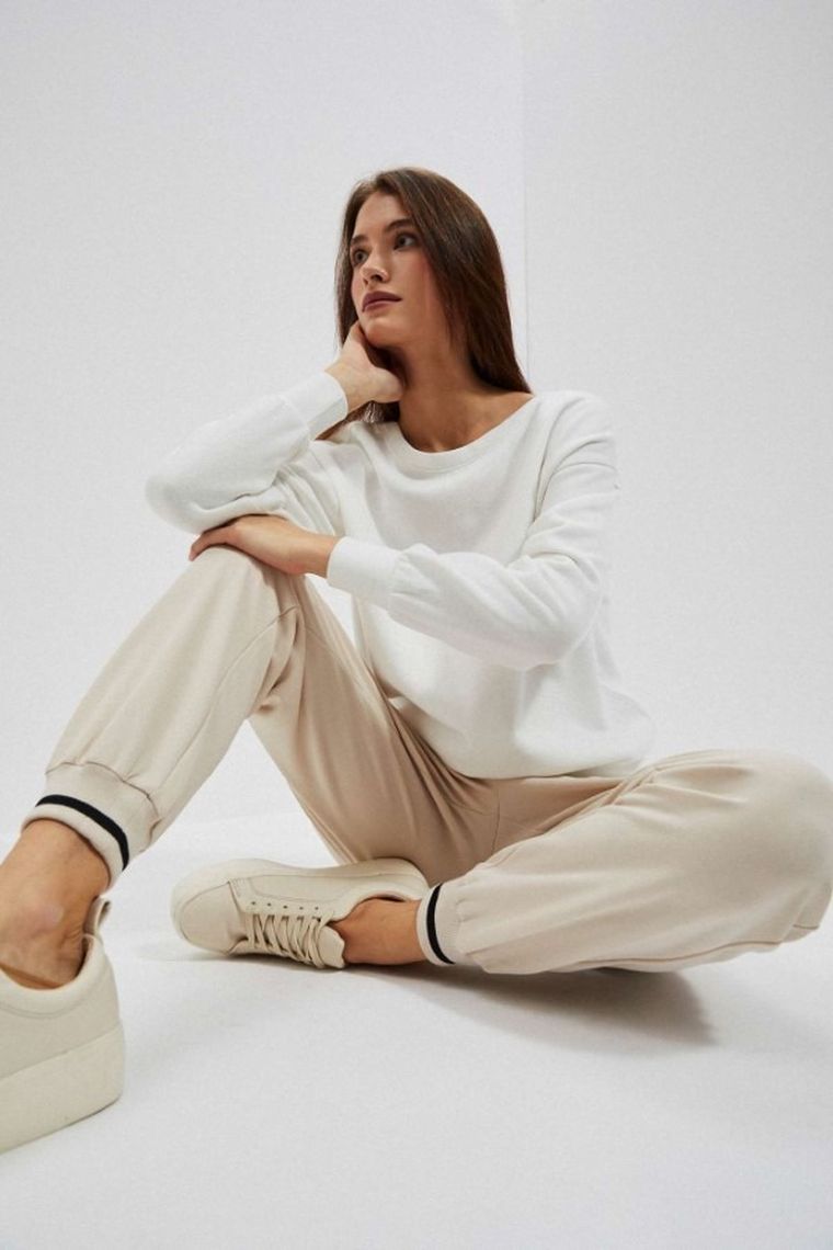 Bluza damska, biała, Moodo