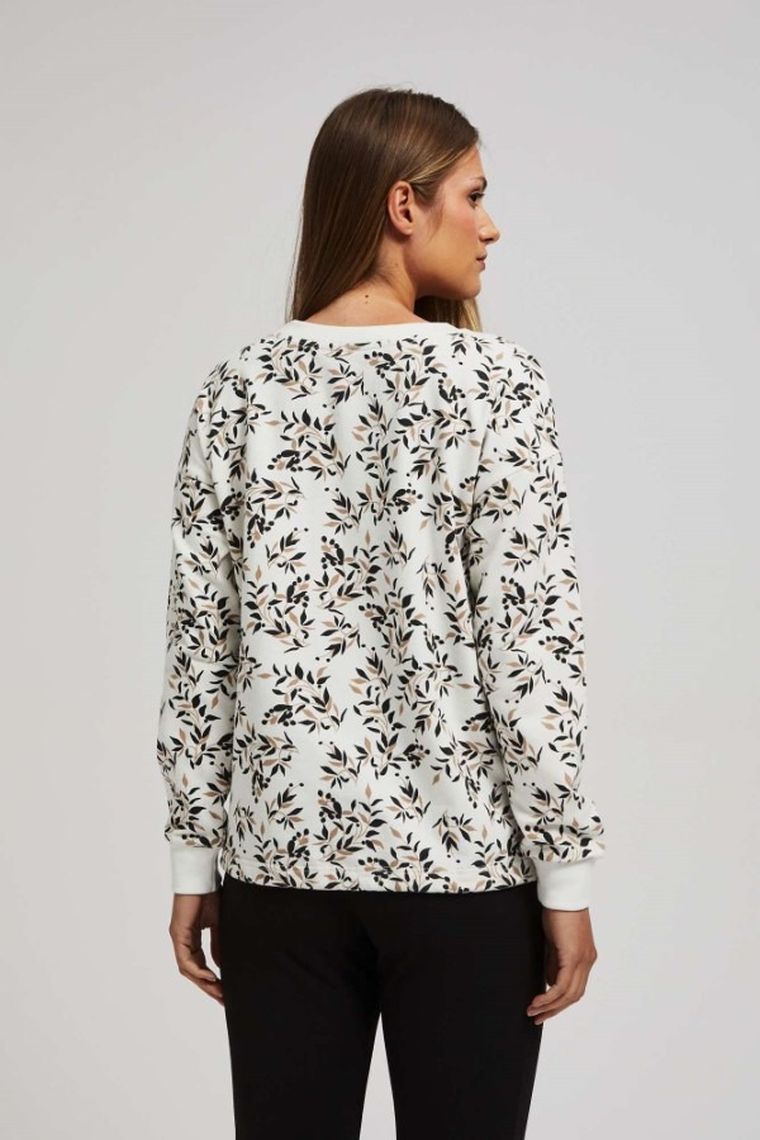 Bluza damska, biała, Moodo