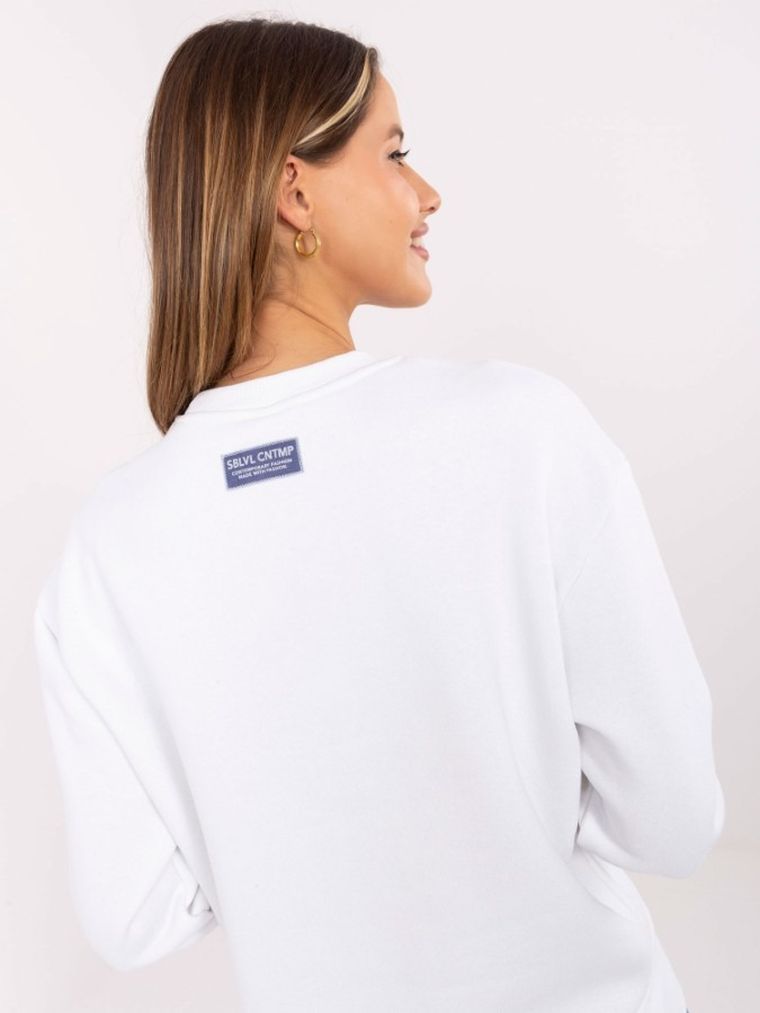 Bluza damska, biała, Sublevel