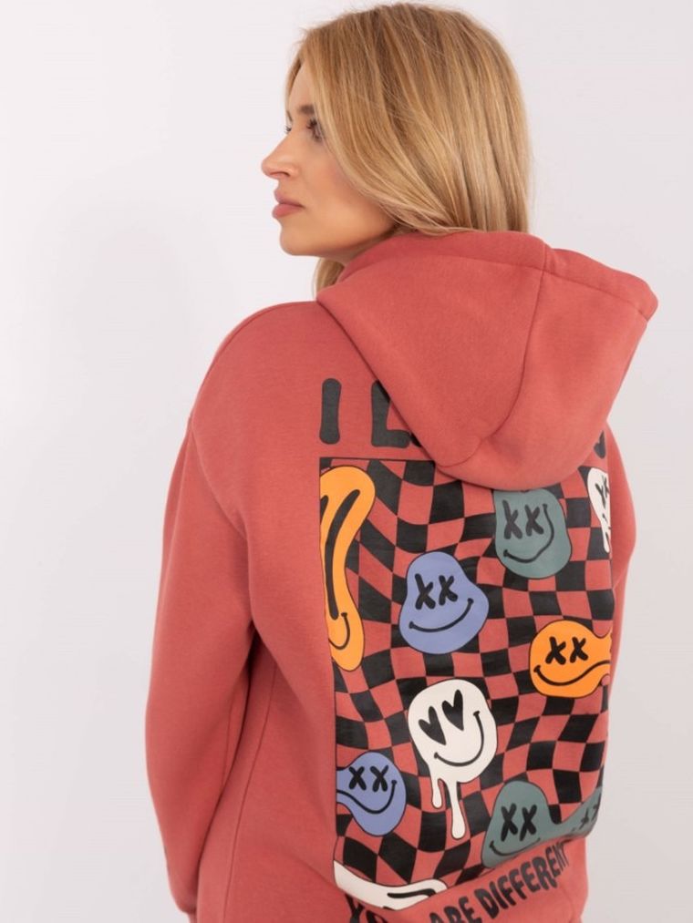 Bluza damska, czerwona, Sublevel