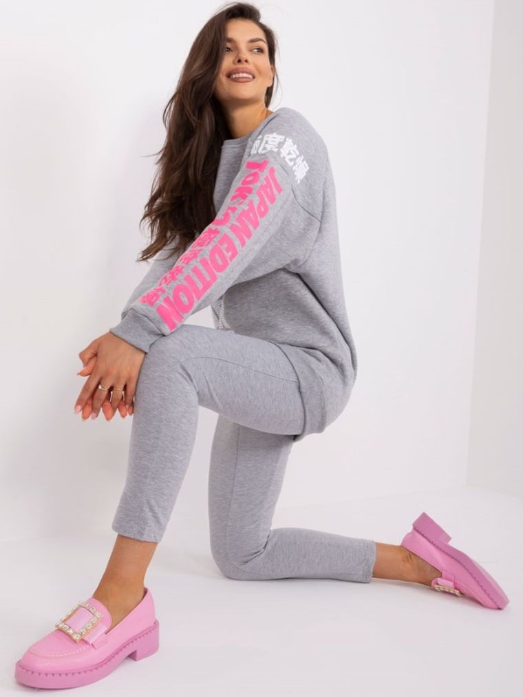 Bluza damska, szara, Lily Rose