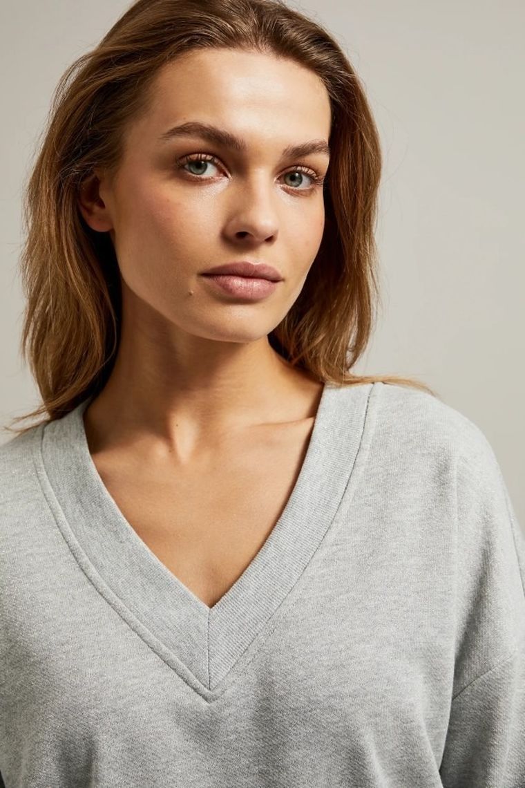 Bluza damska, szara, Moodo