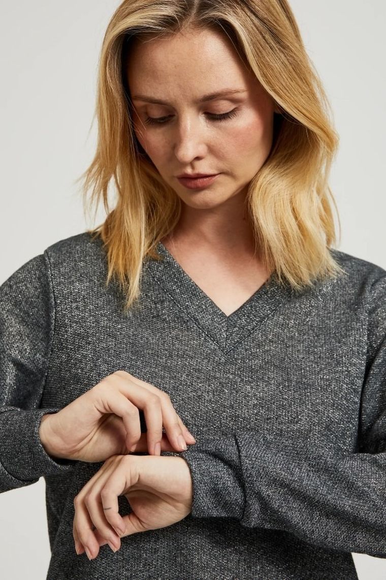 Bluza damska, szara, Moodo