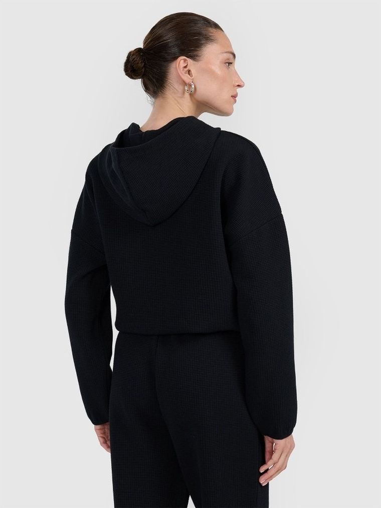 Bluza damska z kapturem, czarna, 4F