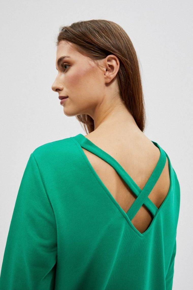 Bluza damska, zielona, Moodo