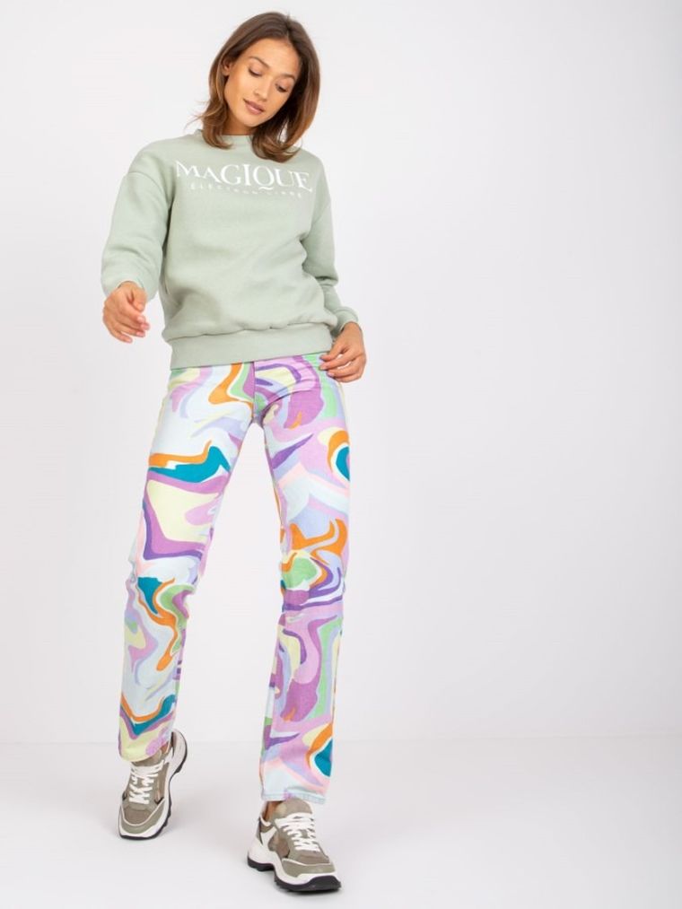 Bluza damska, zielona, Sublevel