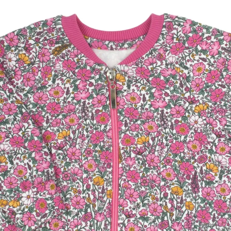 Bluza dziewczęca, rozpinana, różowa, Nicol