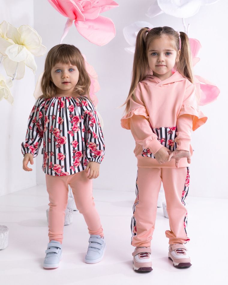 Bluza dziewczęca z kapturem, różowa, Nicol