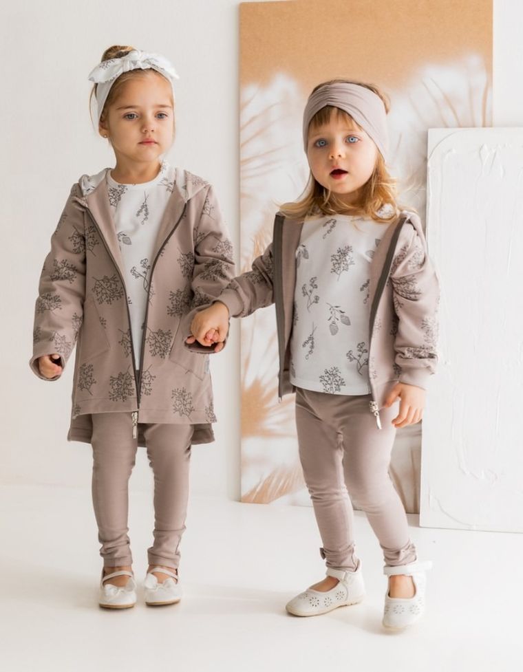 Bluza dziewczęca z kapturem, rozpinana, beżowa, Nicol