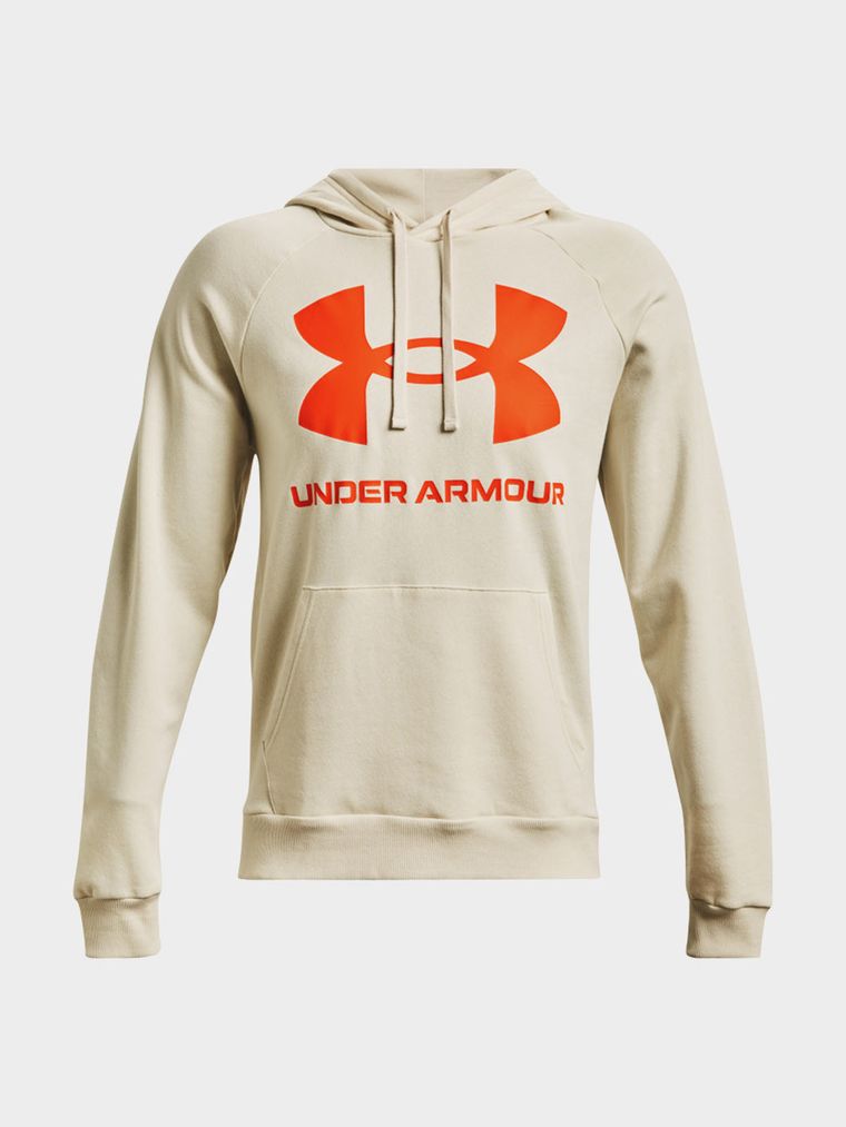 Bluza męska z kapturem, beżowa, Under Armour