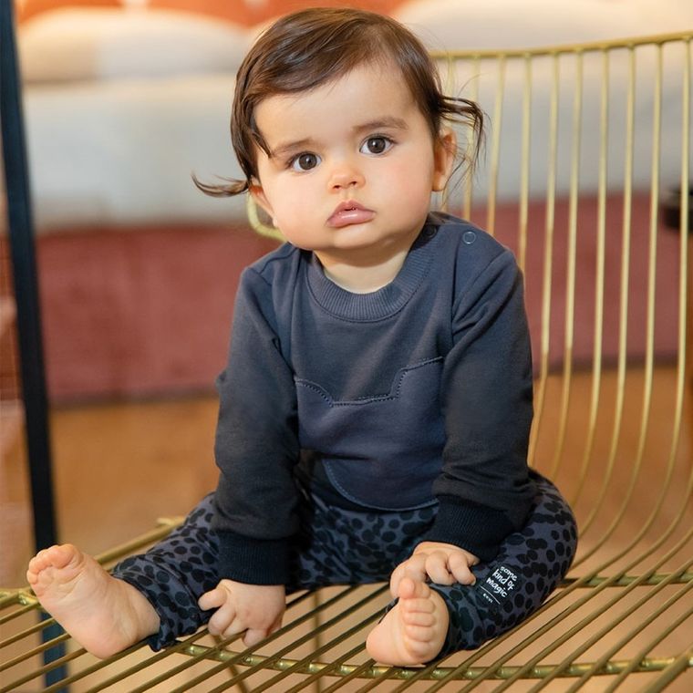 Bluza niemowlęca, ciemnoszara, Eevi