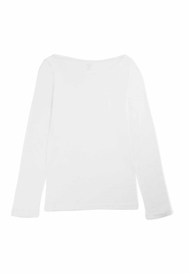 Bluzka damska z długim rękawem, biała, Golden Queen