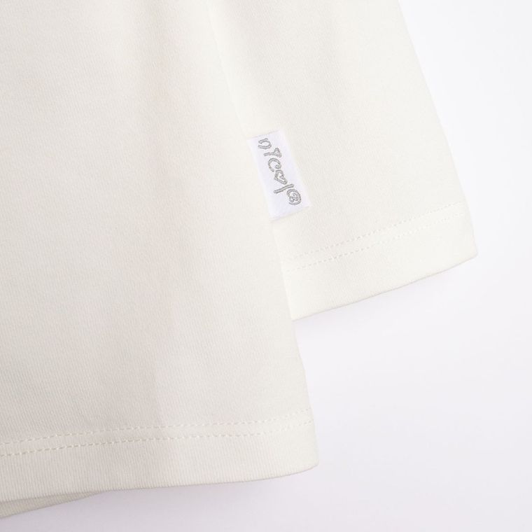 Bluzka dziewczęca z długim rękawem, ecru, Nicol