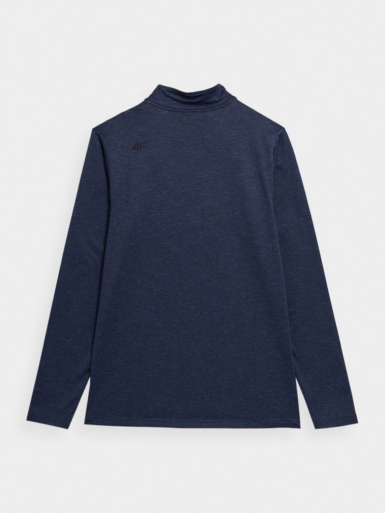 Bluzka termoaktywna męska z długim rękawem, niebieska, 4F