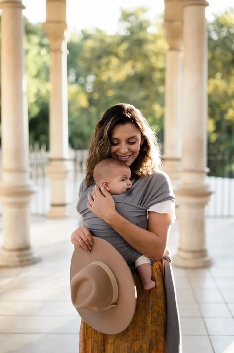 Boba, Wrap, chusta do noszenia dziecka, ciemnoszara