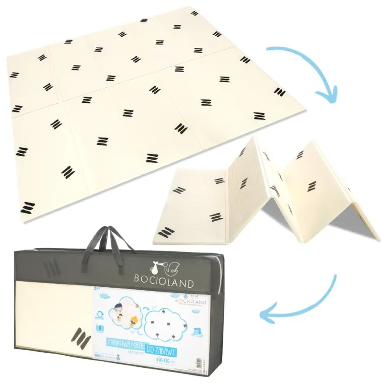 Bocioland, Balony, składana mata piankowa, 150-180 cm