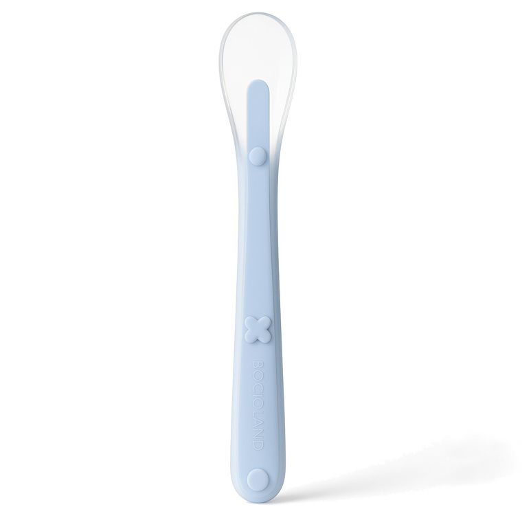 Bocioland, silikonowa łyżeczka, niebieska
