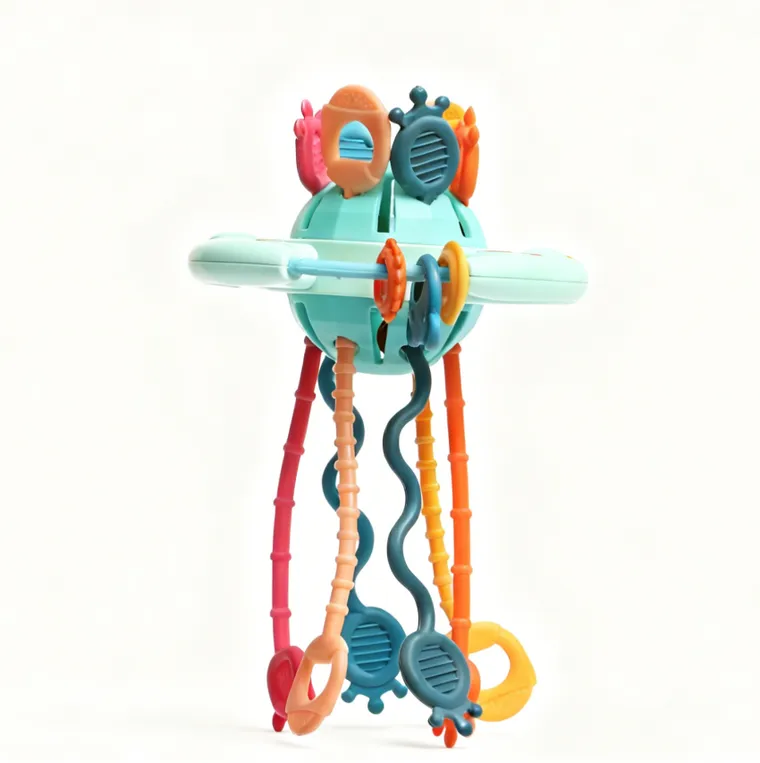 Bocioland, UFO, gryzak, grzechotka, przeciąganiec, zabawka sensoryczna