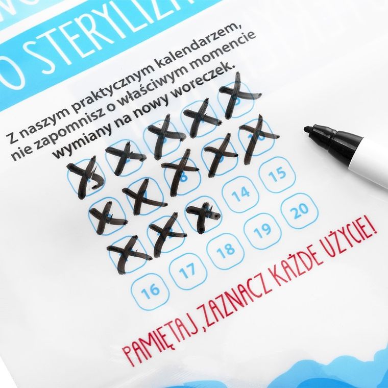 Bocioland, woreczki do sterylizacji w kuchence mikrofalowej, 5 szt.