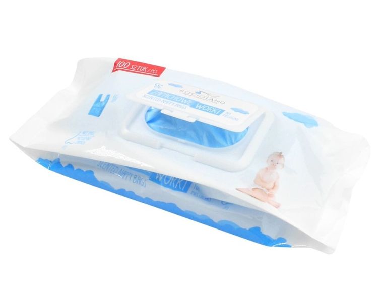 Bocioland, zapachowe worki na zużyte pieluchy, 2-pack, 200 szt.