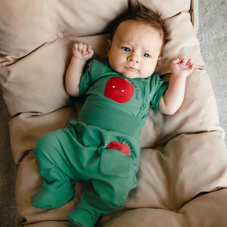 Body chłopięce z krótkim rękawem, ecru, Eevi