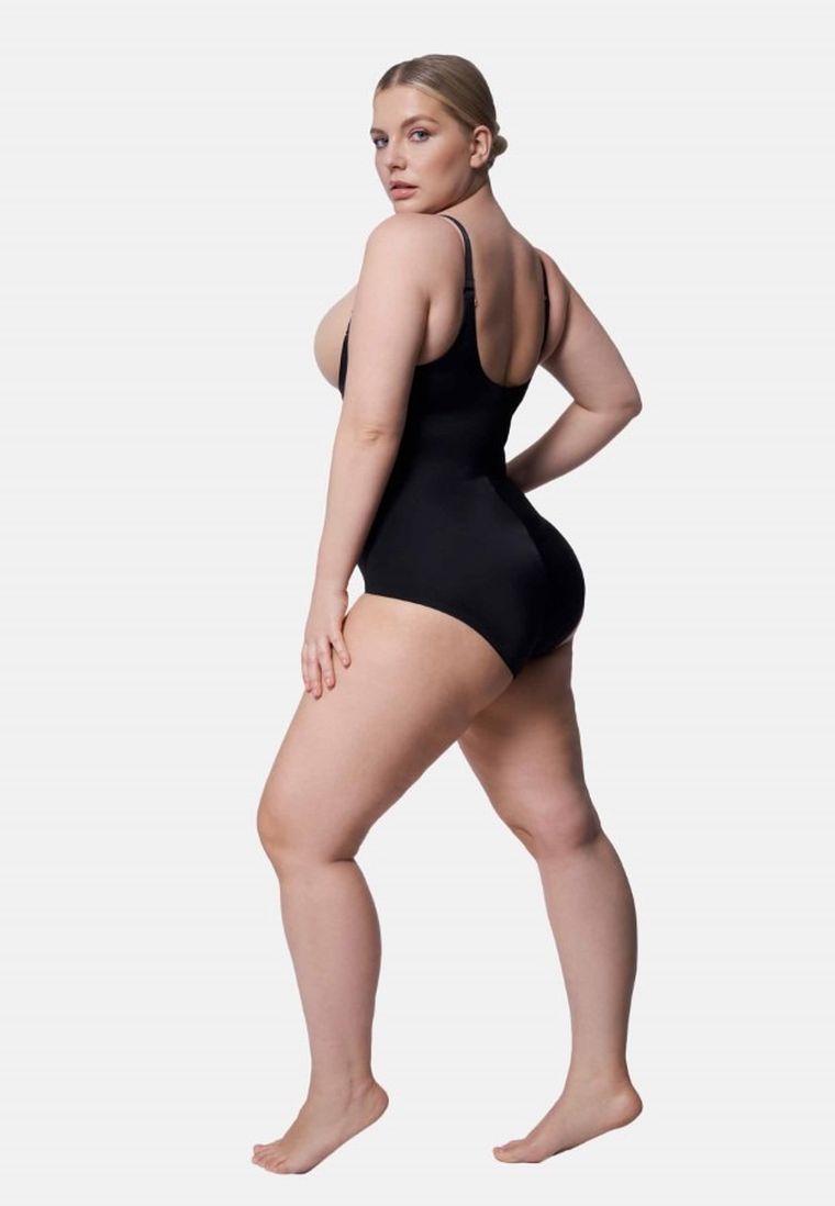 Body damskie na ramiączka, modelujące, czarne, Julimex