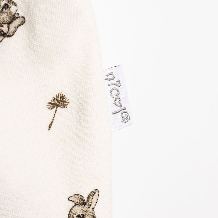 Body dziewczęce z krótkim rękawem, beżowe, Nicol