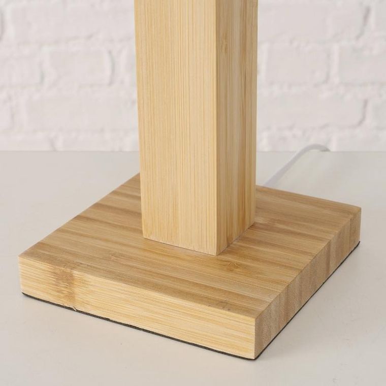 Boltze, Benito, lampa stołowa z bambusową bazą, 57 cm