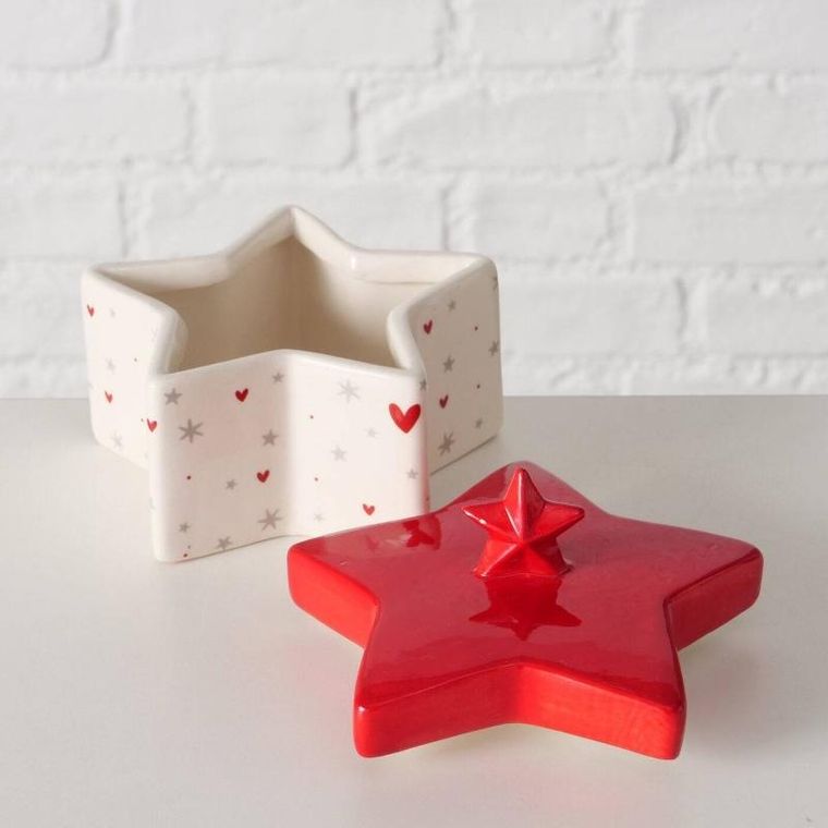 Boltze Home, Anella, szkatułka ceramiczna w kształcie gwiazdy