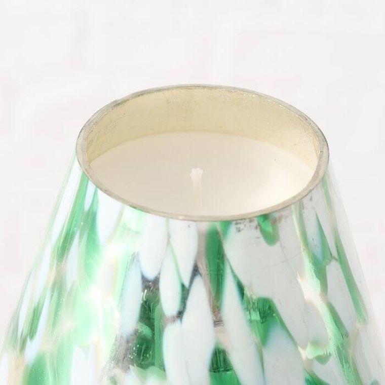 Boltze Home, Dotti, szklana świeca w kształcie choinki, 17,5 cm