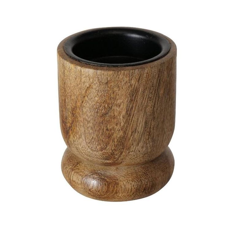 Boltze Home, drewniane świeczniki Numli, drewno mango, 2 szt.