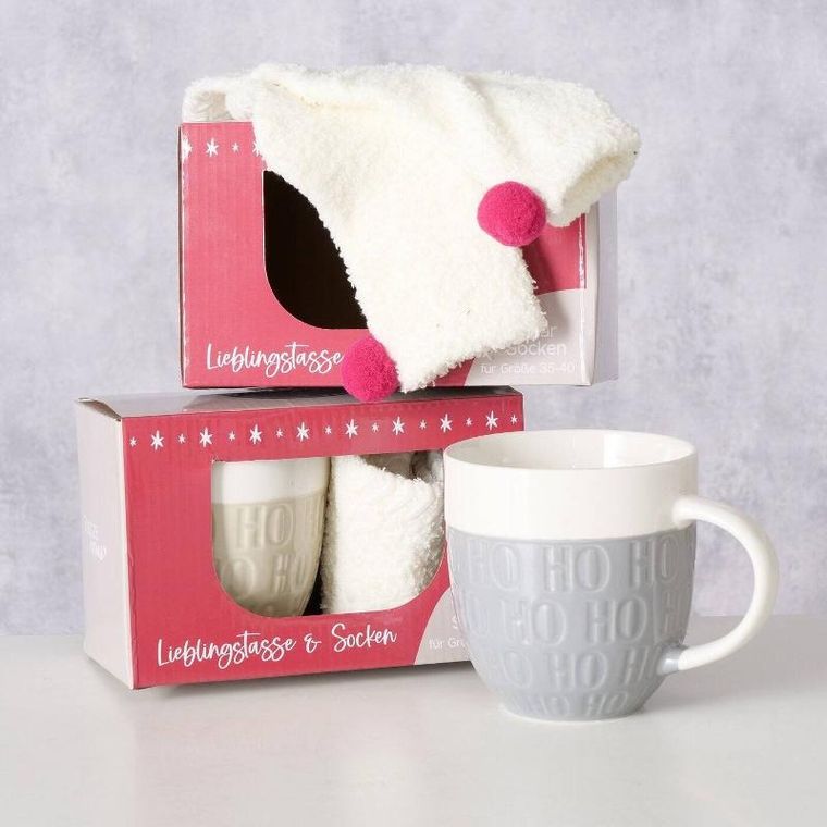 Boltze Home, Hoho, kubek jumbo ze świątecznym motywem, 600 ml