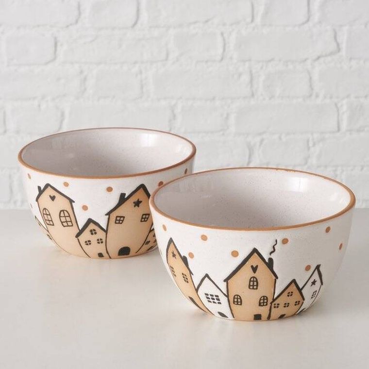 Boltze Home, Inken, miseczka ceramiczna, średnica 15 cm