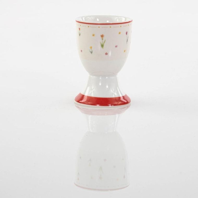 Boltze Home, kieliszek na jajko, Blumi, wzór w kwiaty, Ø 5 cm