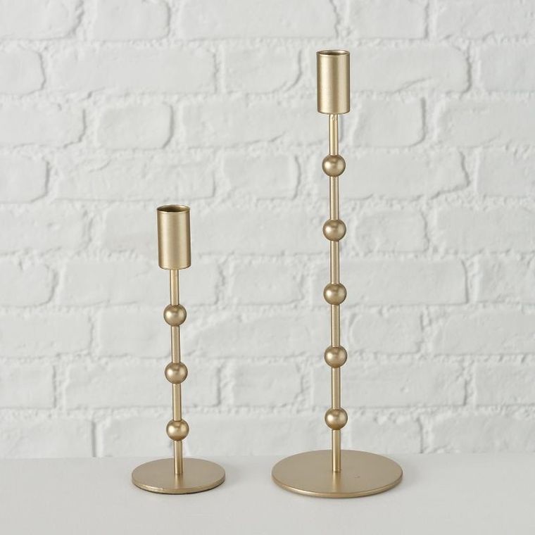 Boltze Home, komplet świeczników w kolorze złota, Kimberly