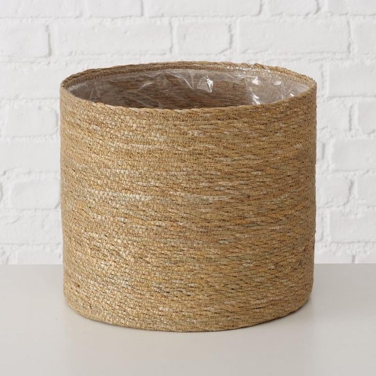 Boltze Home, komplet trzech osłonek na doniczkę, trawa morska, Sophy