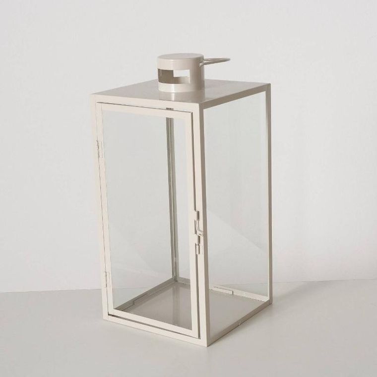 Boltze Home, lampiony metalowe, Arania, beżowe, 2 szt.