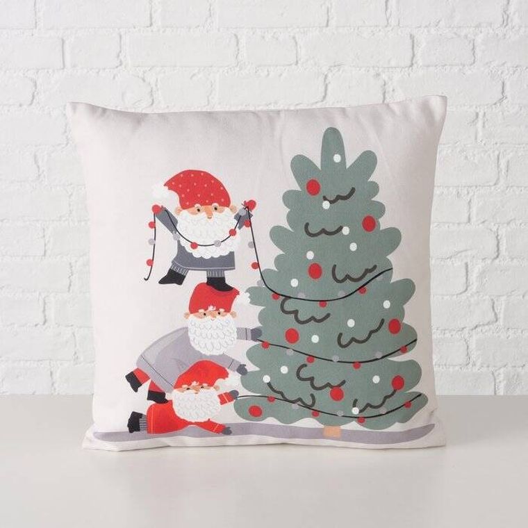 Boltze Home, Monti, poduszka ze świątecznym motywem, 45-45 cm